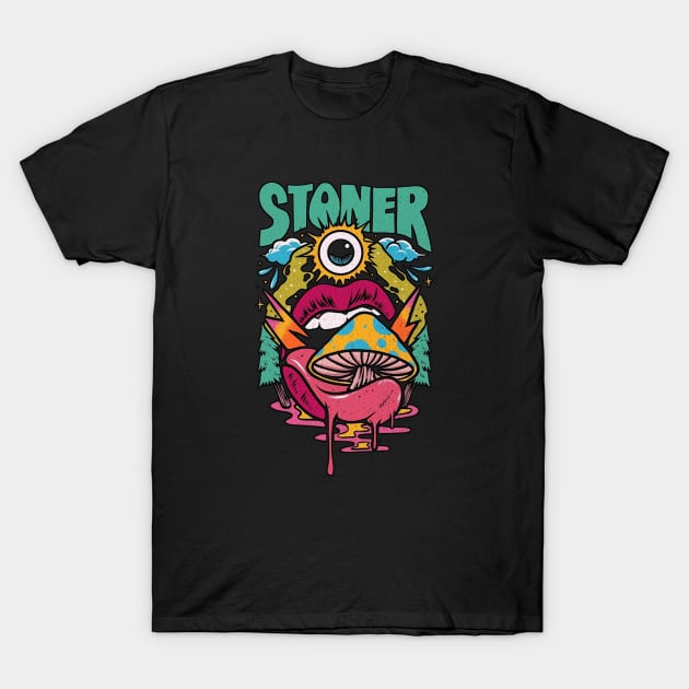 Stoner art T-Shirt by REBRID